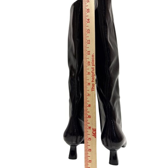 Olivia Miller Mars Women's Tall Boot Black Kitten Heel Zipper Women's Size 6 NEW - Picture 6 of 8